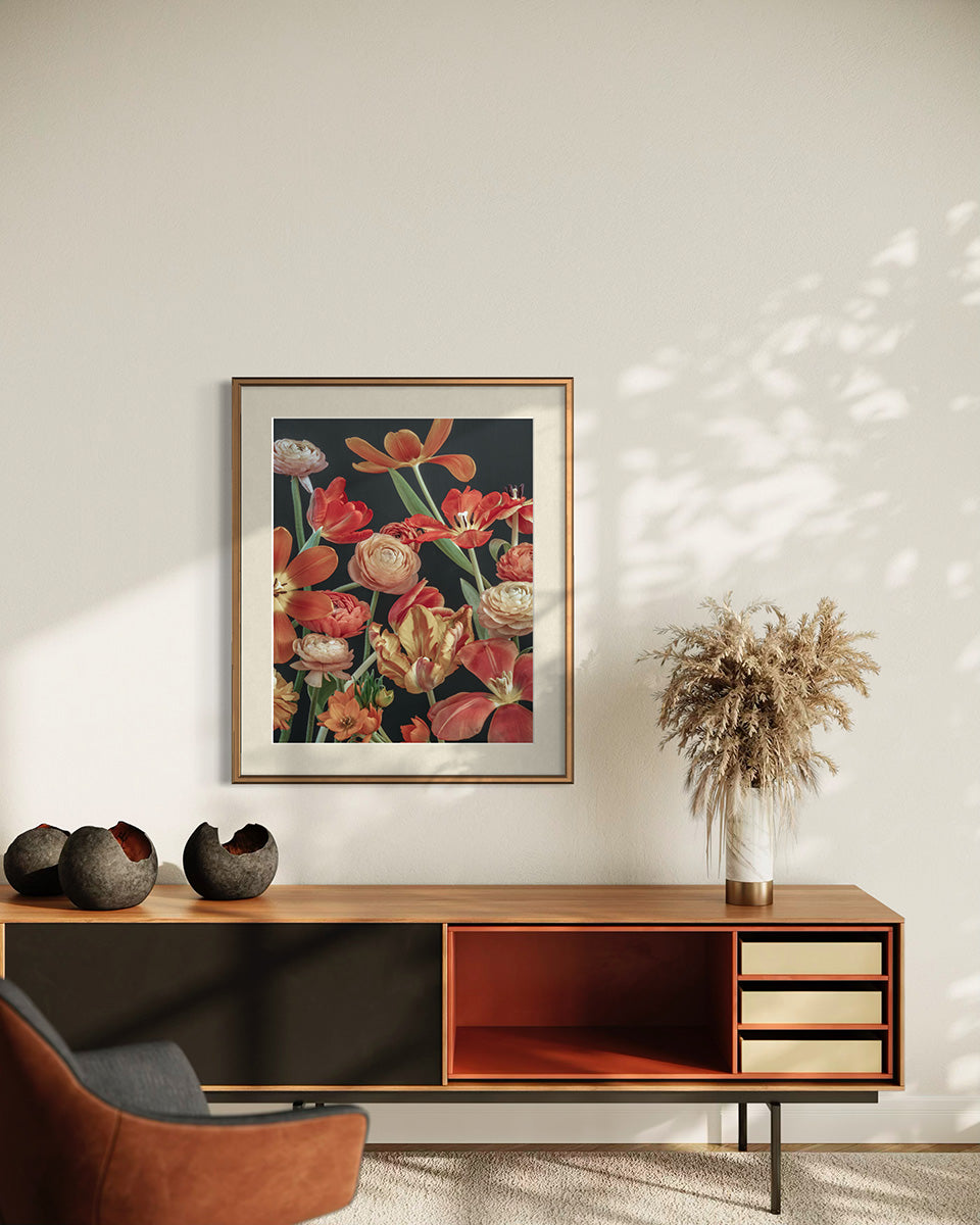 Floral print by Katrin Engler - interior design example