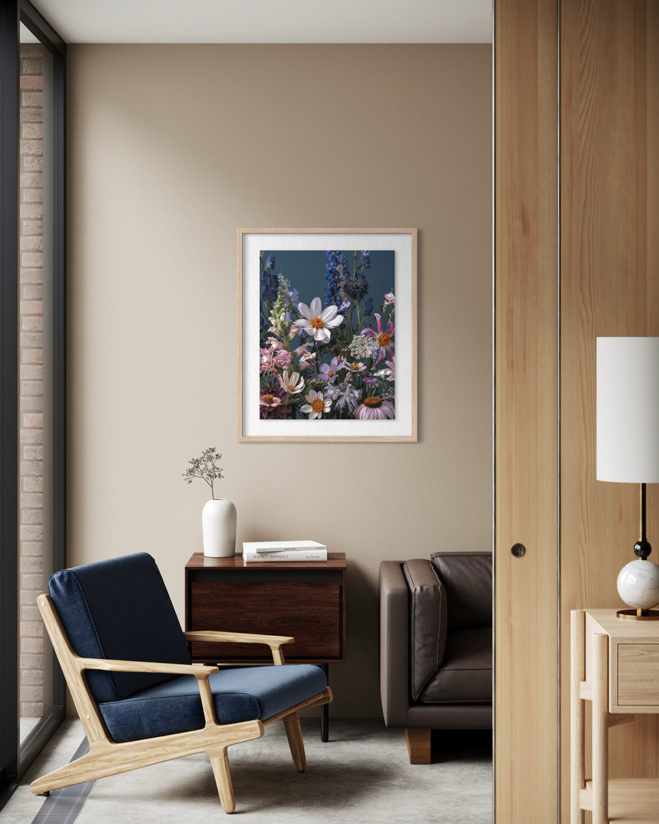 Floral print by Katrin Engler - interior design example