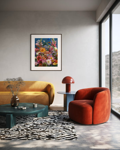Floral print by Katrin Engler - interior design example