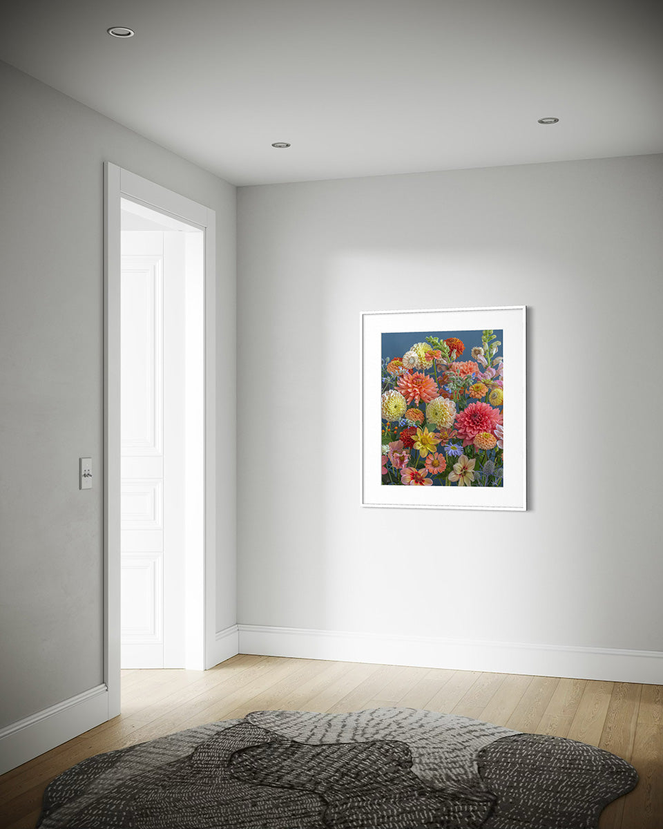 Floral print by Katrin Engler - interior design example