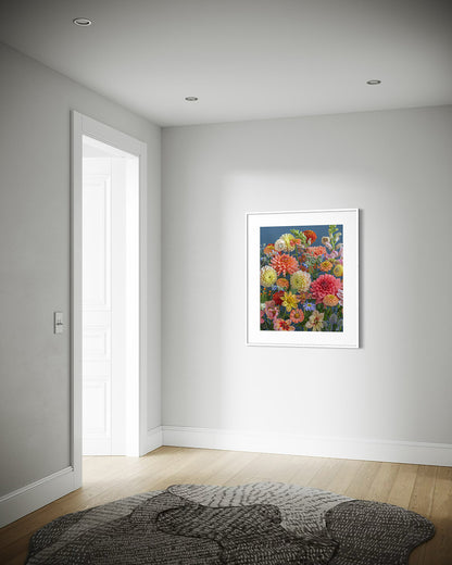 Floral print by Katrin Engler - interior design example