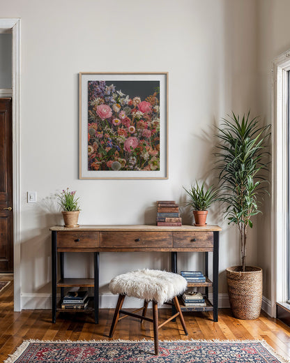 Floral print by Katrin Engler - interior design example