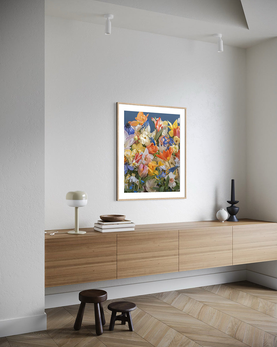 Floral print by Katrin Engler - interior design example