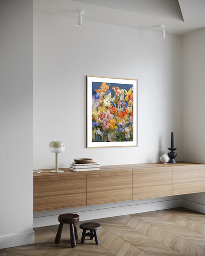 Floral print by Katrin Engler - interior design example