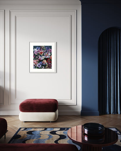Floral print by Katrin Engler - interior design example
